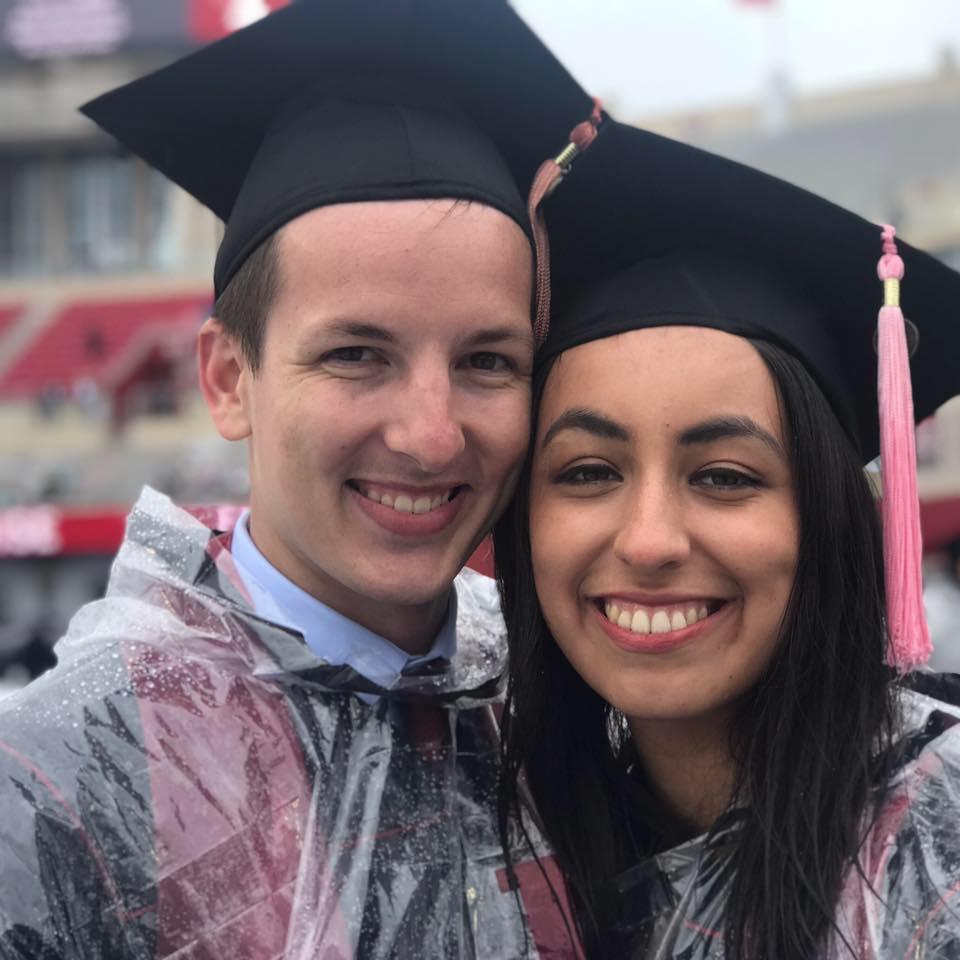 After 4 years of college together, Marissa and Keegan celebrate graduation from Indiana University - May, 2019