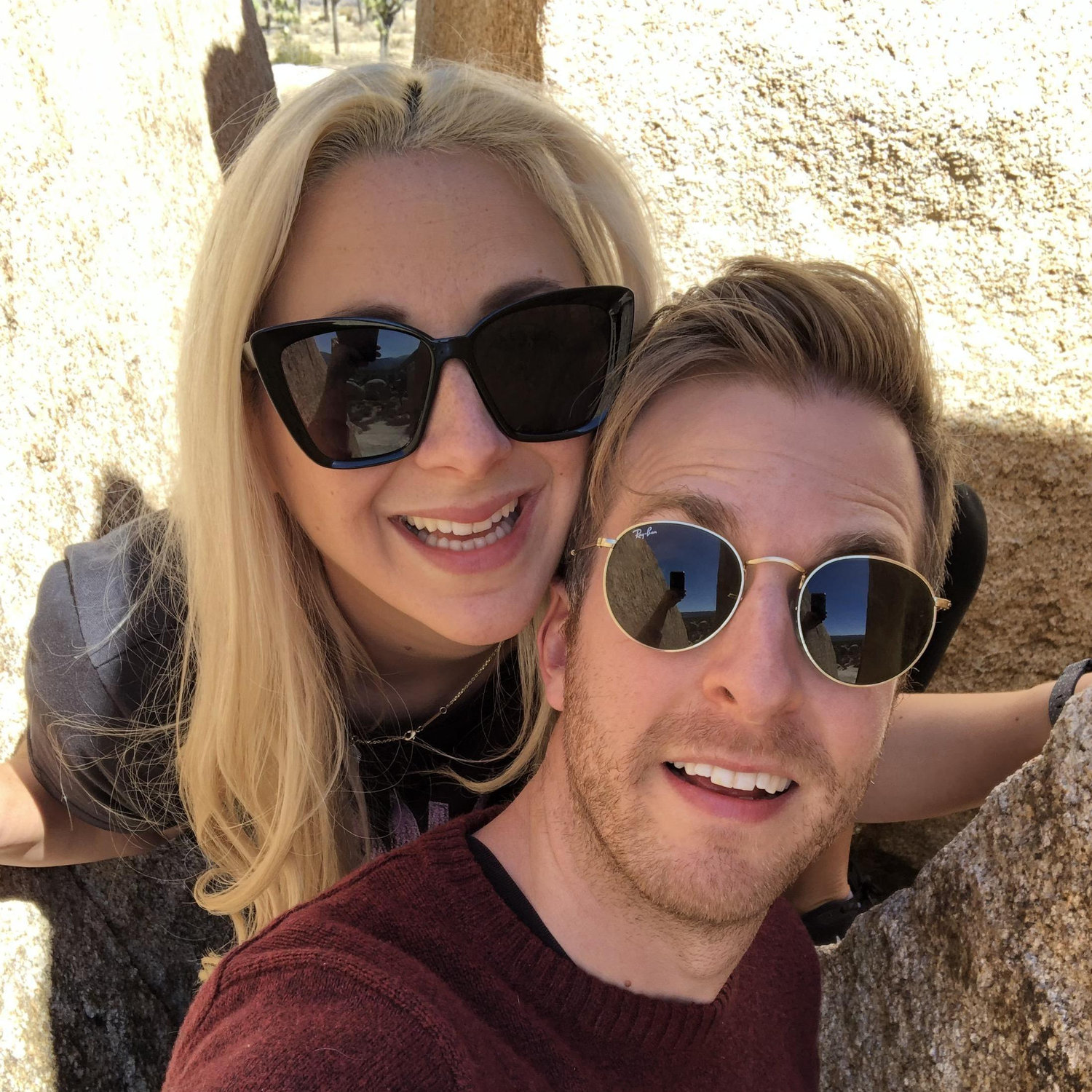 Rockin' and rollin' among the boulders of Joshua Tree National Park.