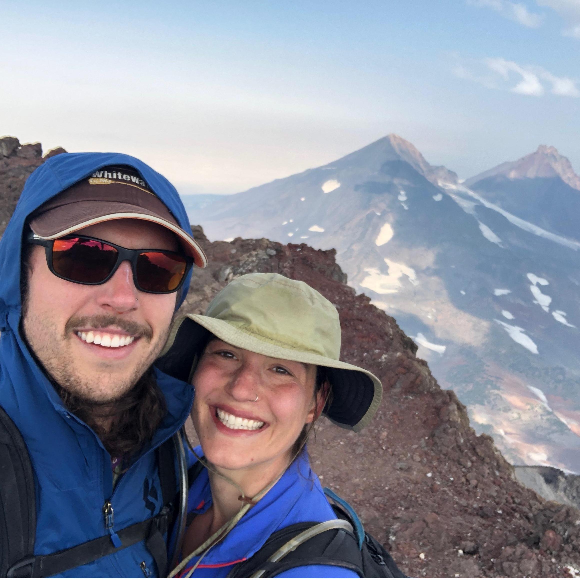 This photo was taken on the summit of South Sister. Despite a long and challenging climb, and plentiful whining from Meredith, we made it to the top. 9.2018