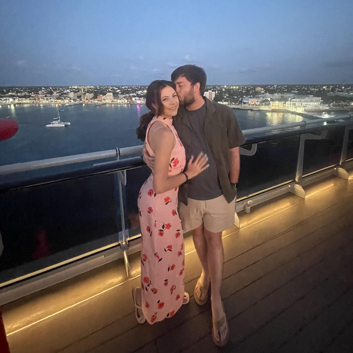 on a big boat. a really big one.