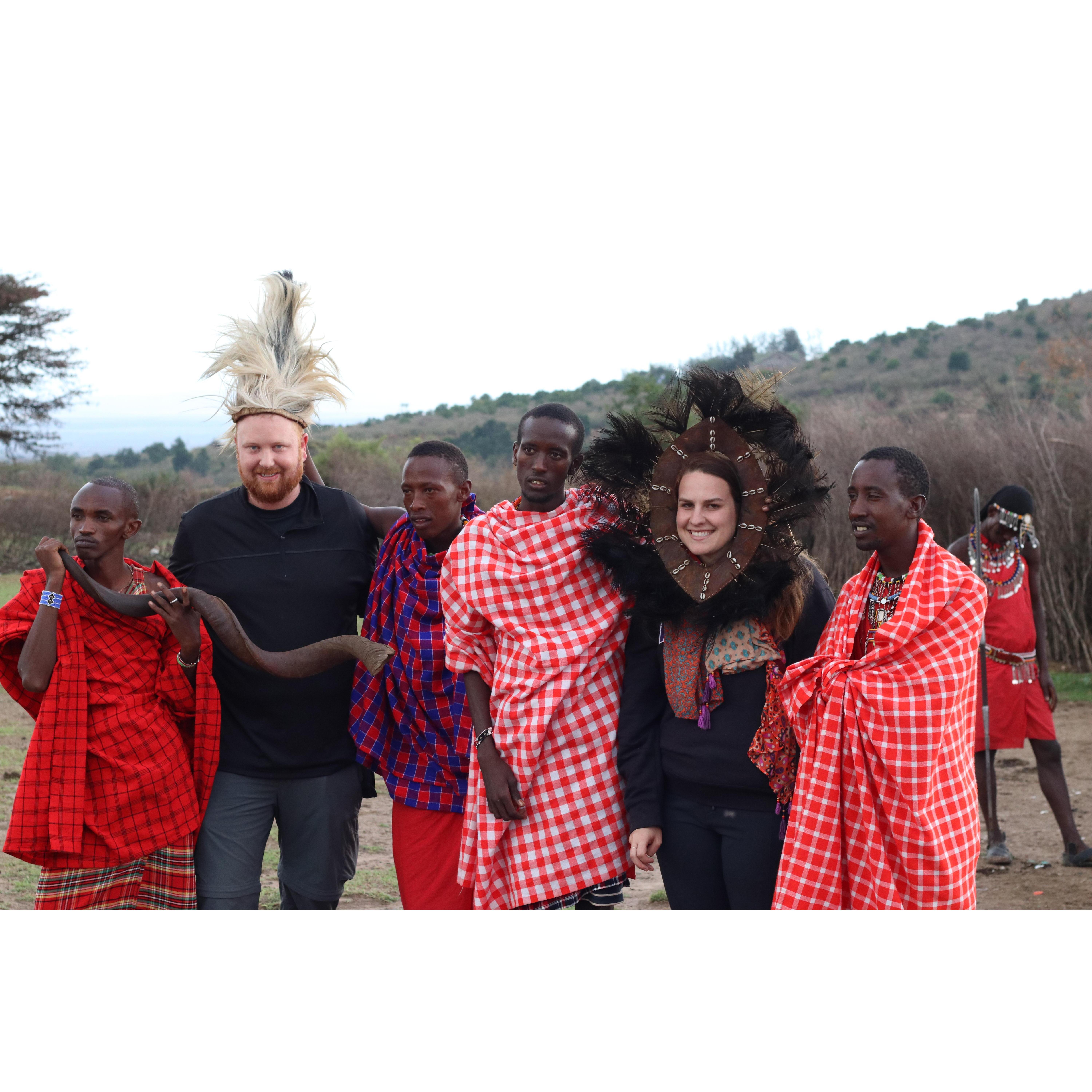 With the Massai Tribe