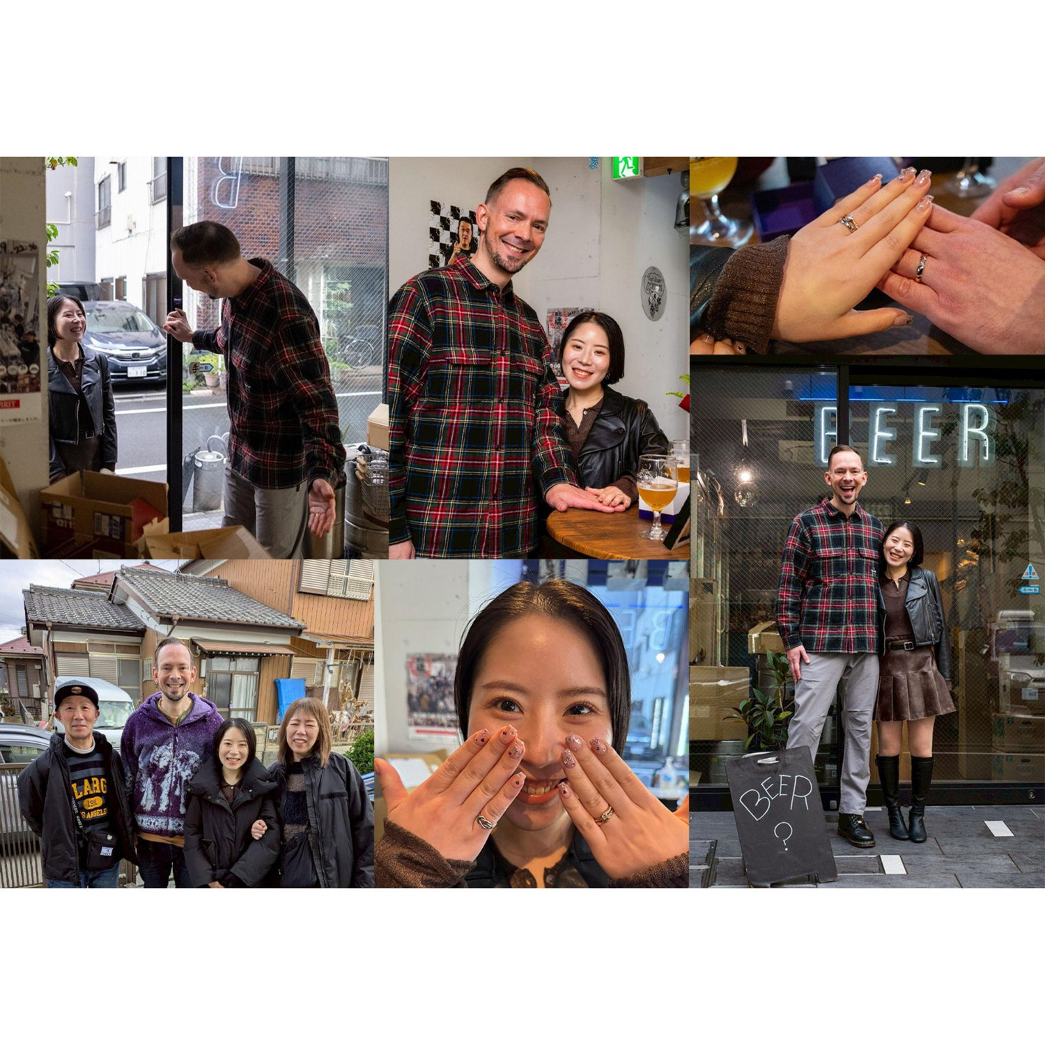 Our day of marriage, November 9, 2025, and New Year's 2026 with Miyu's mom and dad