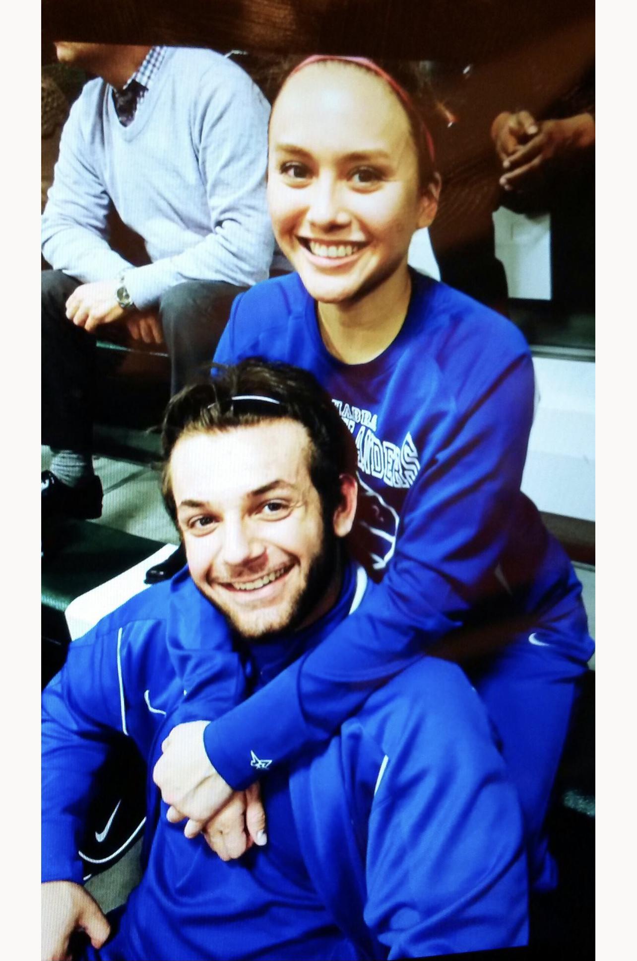 Before a basketball game 2015.