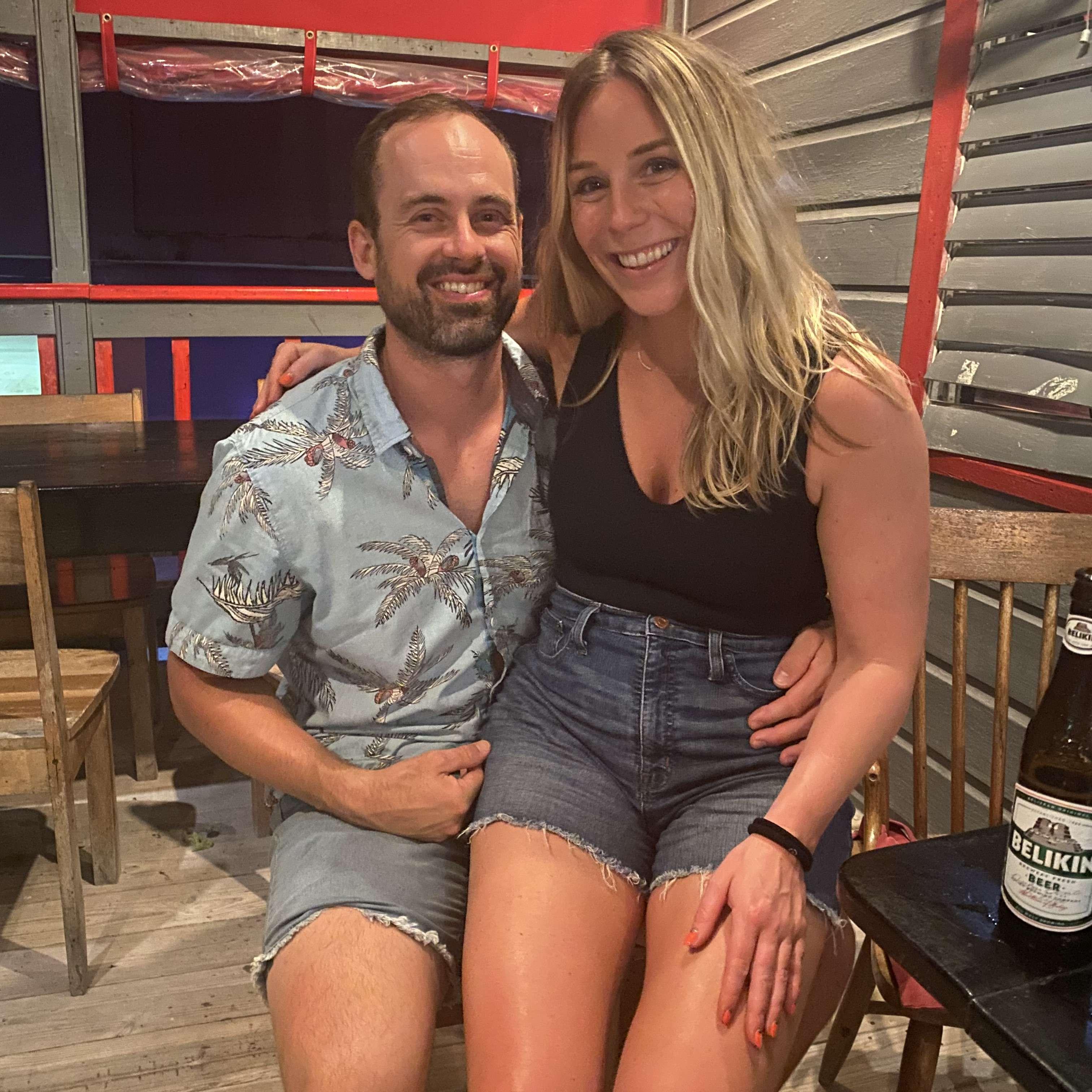 Belize! Safe to say we fell in love on this quiet little island...it wasn't NOT the matching Jorts