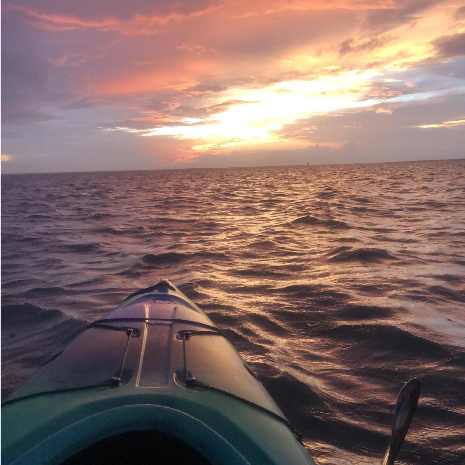 Enjoying a beautiful sunset