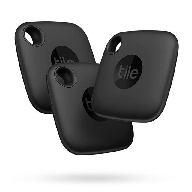 Tile Mate (2022) 3-Pack, Black. Bluetooth Tracker, Keys Finder and Item Locator for Keys, Bags and More; Up to 250 ft. Range. Water-Resistant. Phone Finder. iOS and Android Compatible