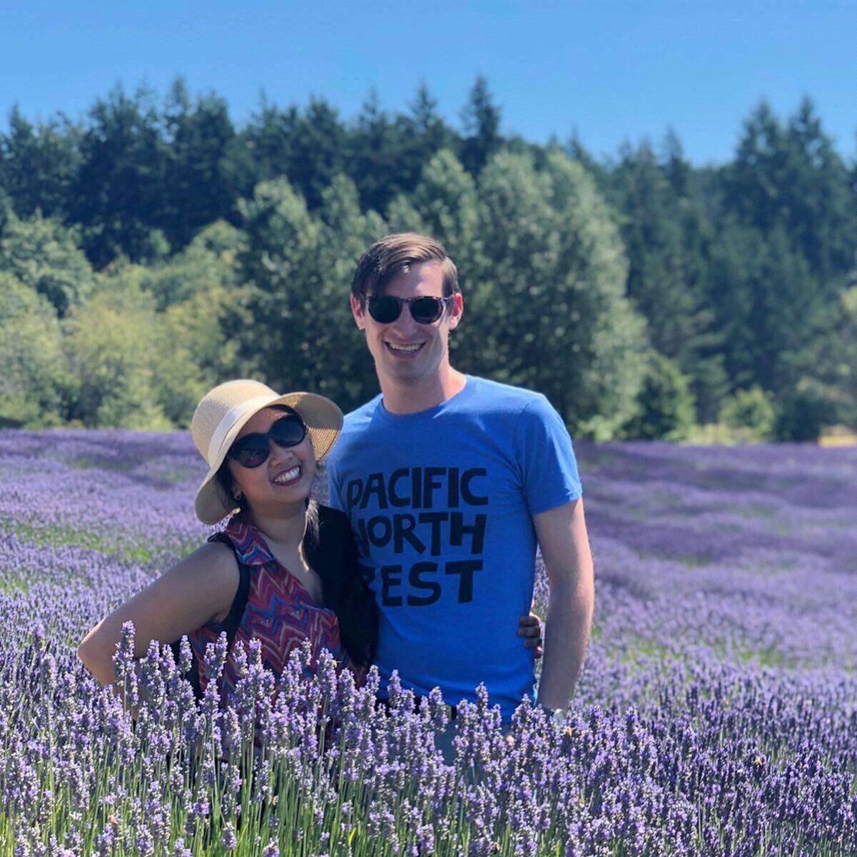 We LOVE lavender and the PNW! Josh's birthday happens to fall into lavender season, so we visited a lavender farm on the San Juan Islands for Josh's 30th.