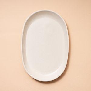 12" Oval Serving Platter — Myrth - Modern Porcelain Dinnerware