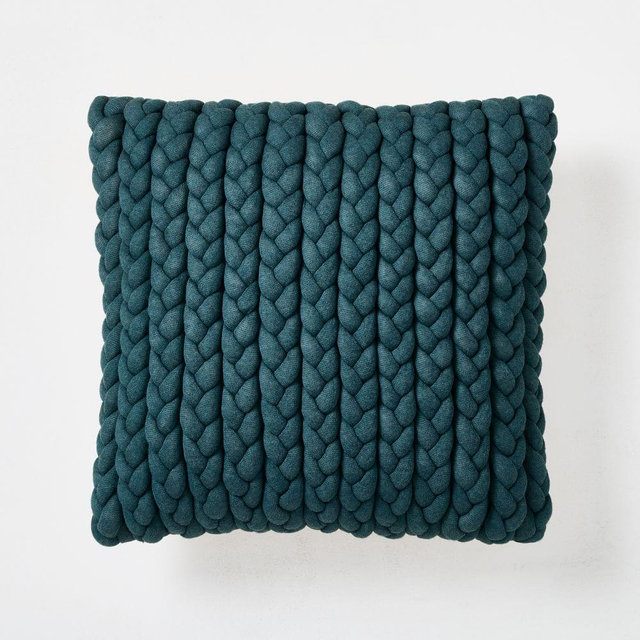 Braided Jersey Pillow Cover