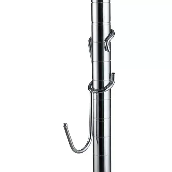 J-Hook Shelf Pole Hooks in Chrome (5-Pack)
