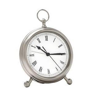 Pocket Watch Clock, Medium, Pewter finish