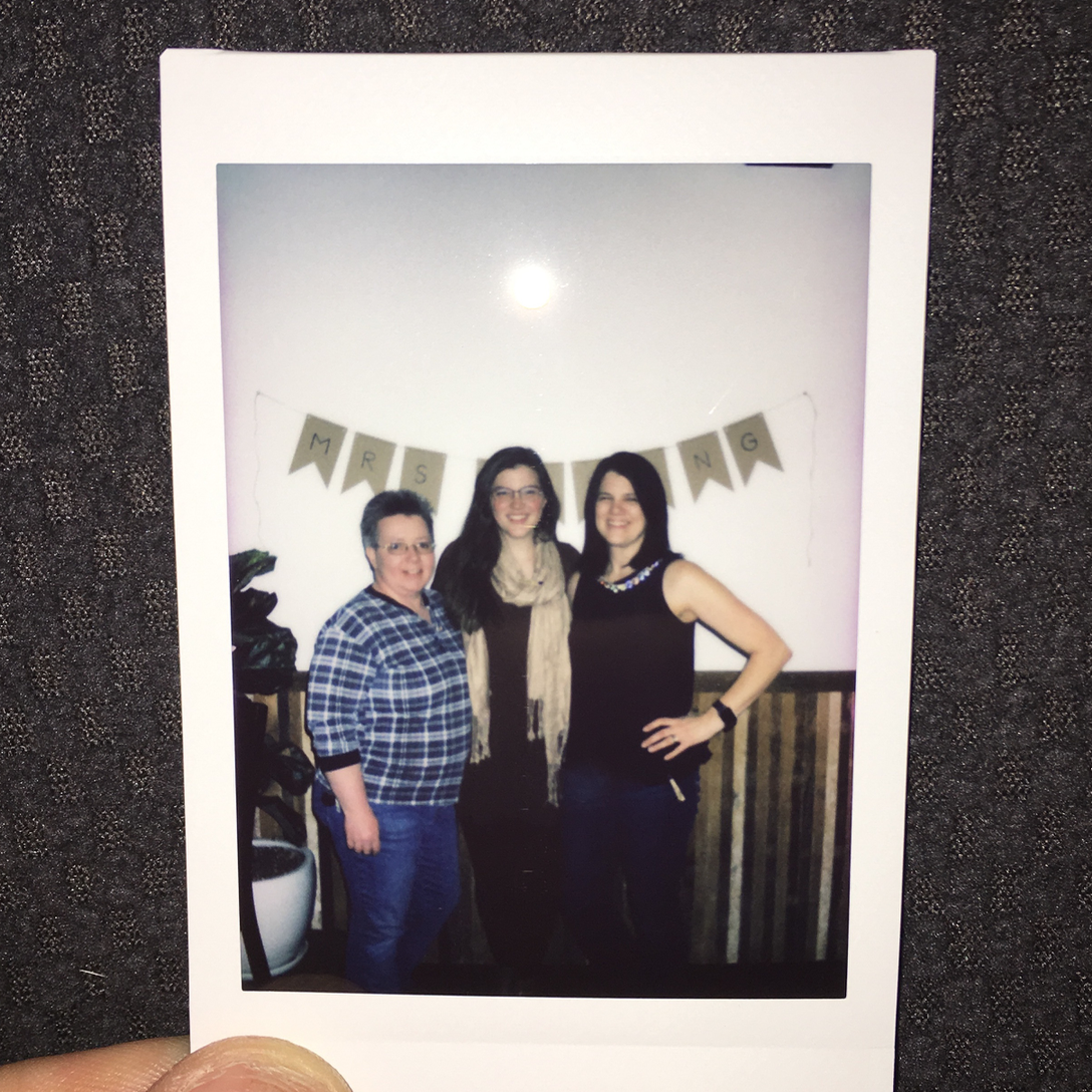 Megan and the Moms at the Ohio bridal shower.