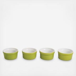 Mixed Pattern Ramekin, Set of 4