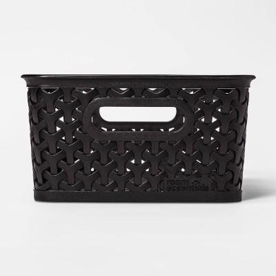 Y-Weave Small Storage Bin Black 4"x7" - Room Essentials™