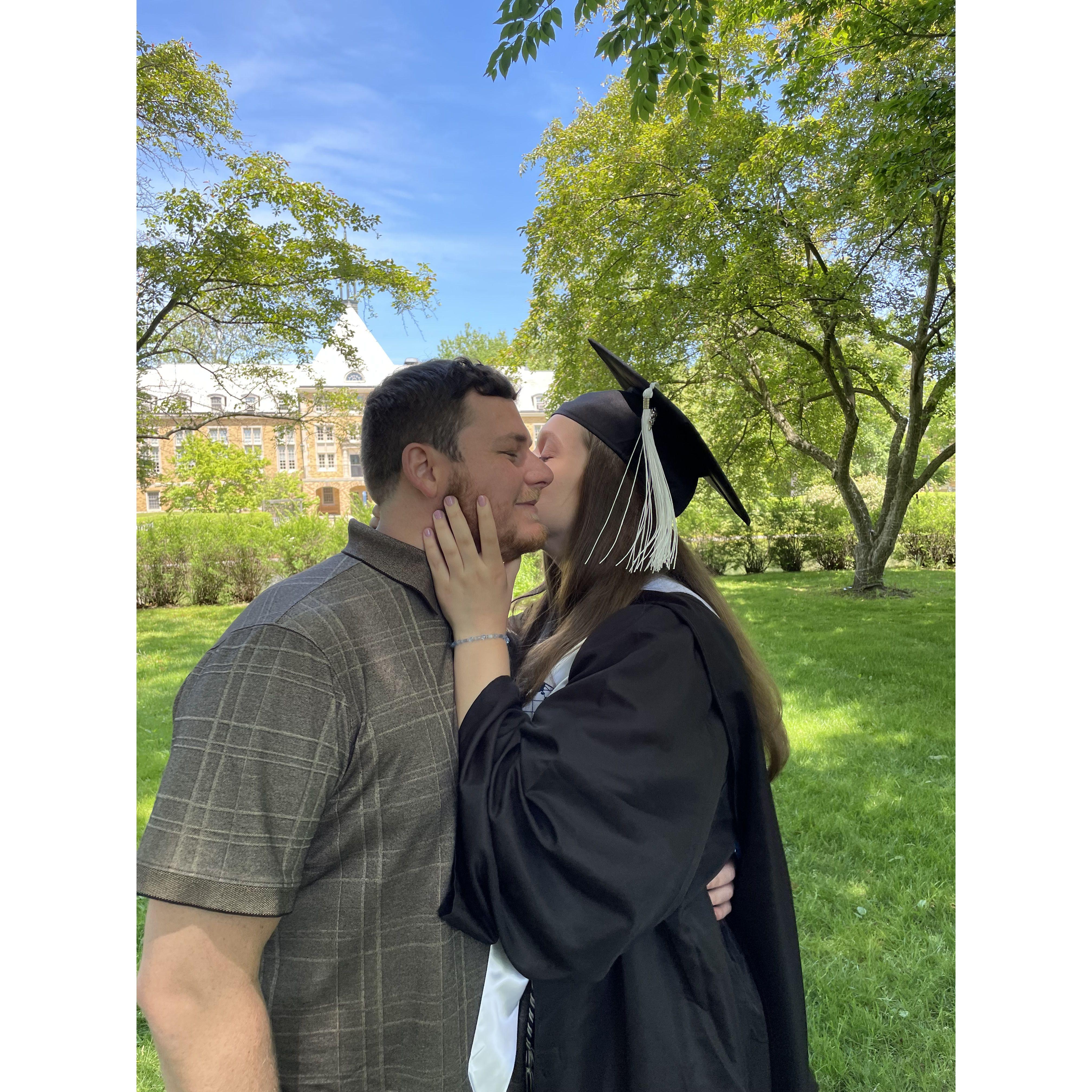 We met after Mary Beth graduated from college, but thanks to COVID, Nate got to come to Mary Beth's (2 year delayed) college graduation.
