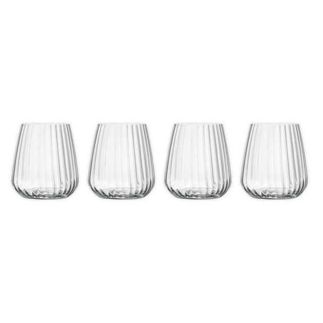 Luigi Bormioli Optica Stemless Wine Glasses (Set of 4)