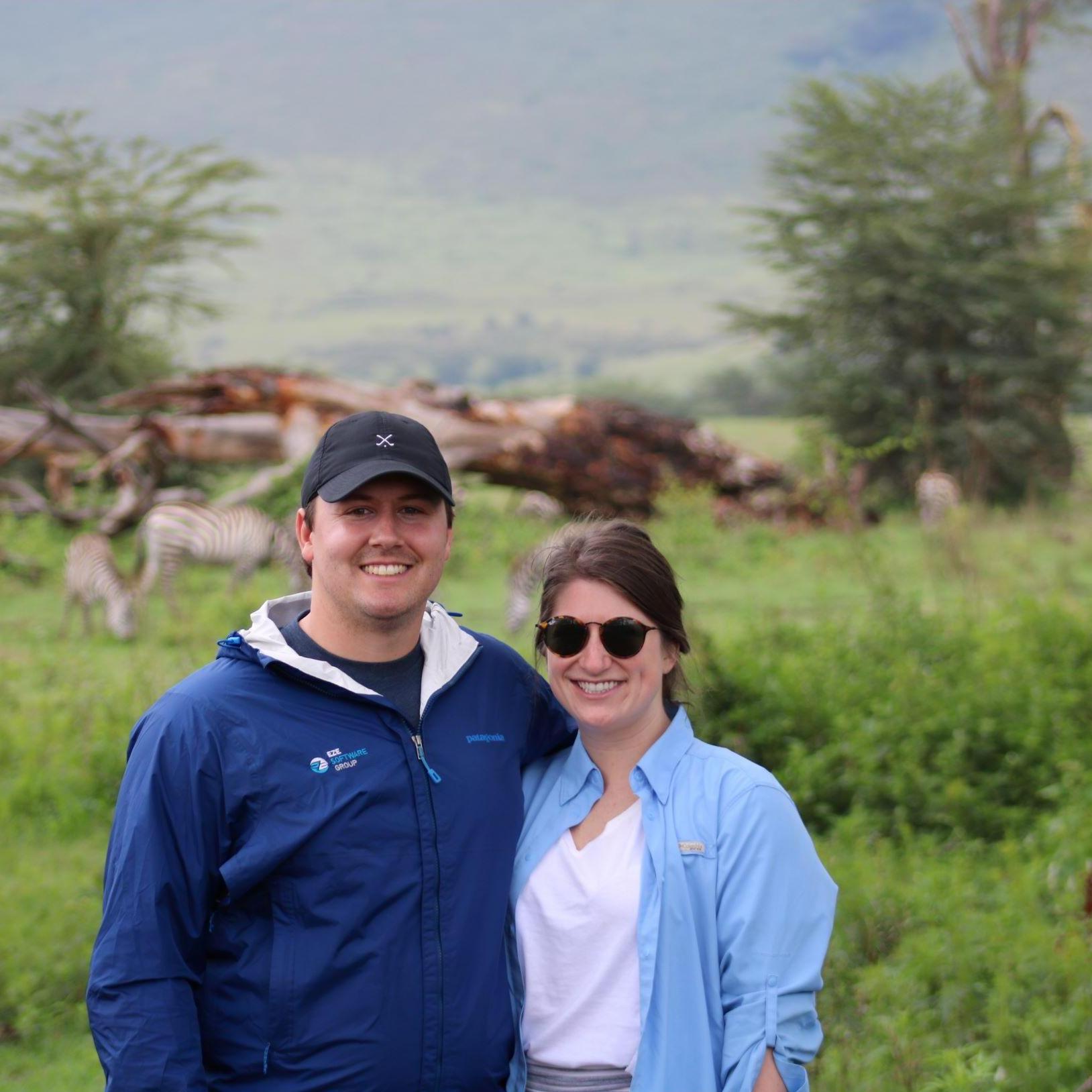 And shared one of her favorite places with him, like Tanzania