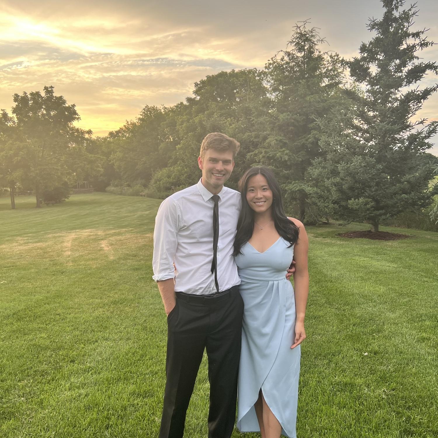 Frutig farms, Ann Arbor, Michigan to celebrate Christine and Russell.