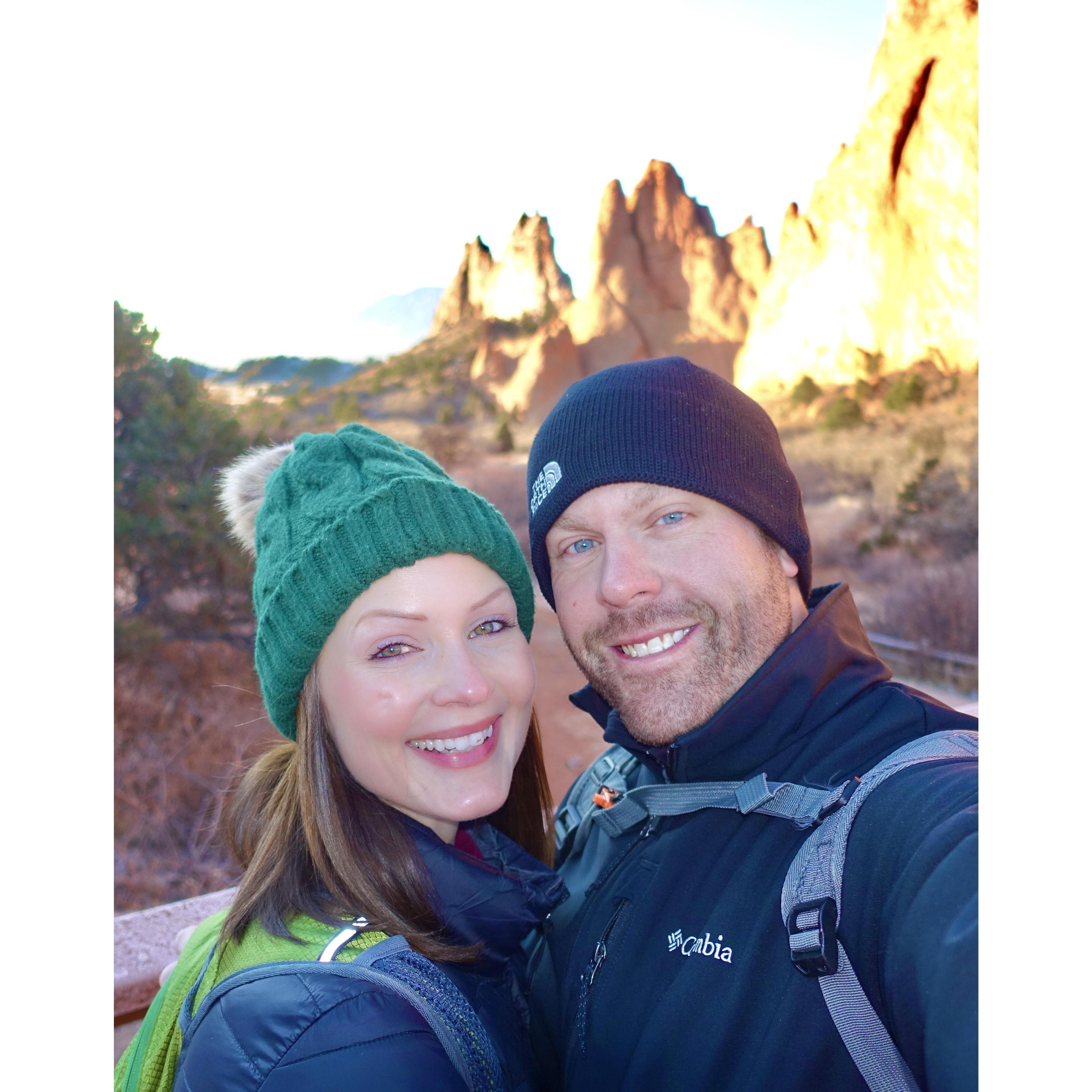 A fun trip with beautiful hiking in the Garden of the Gods in Colorado Springs!