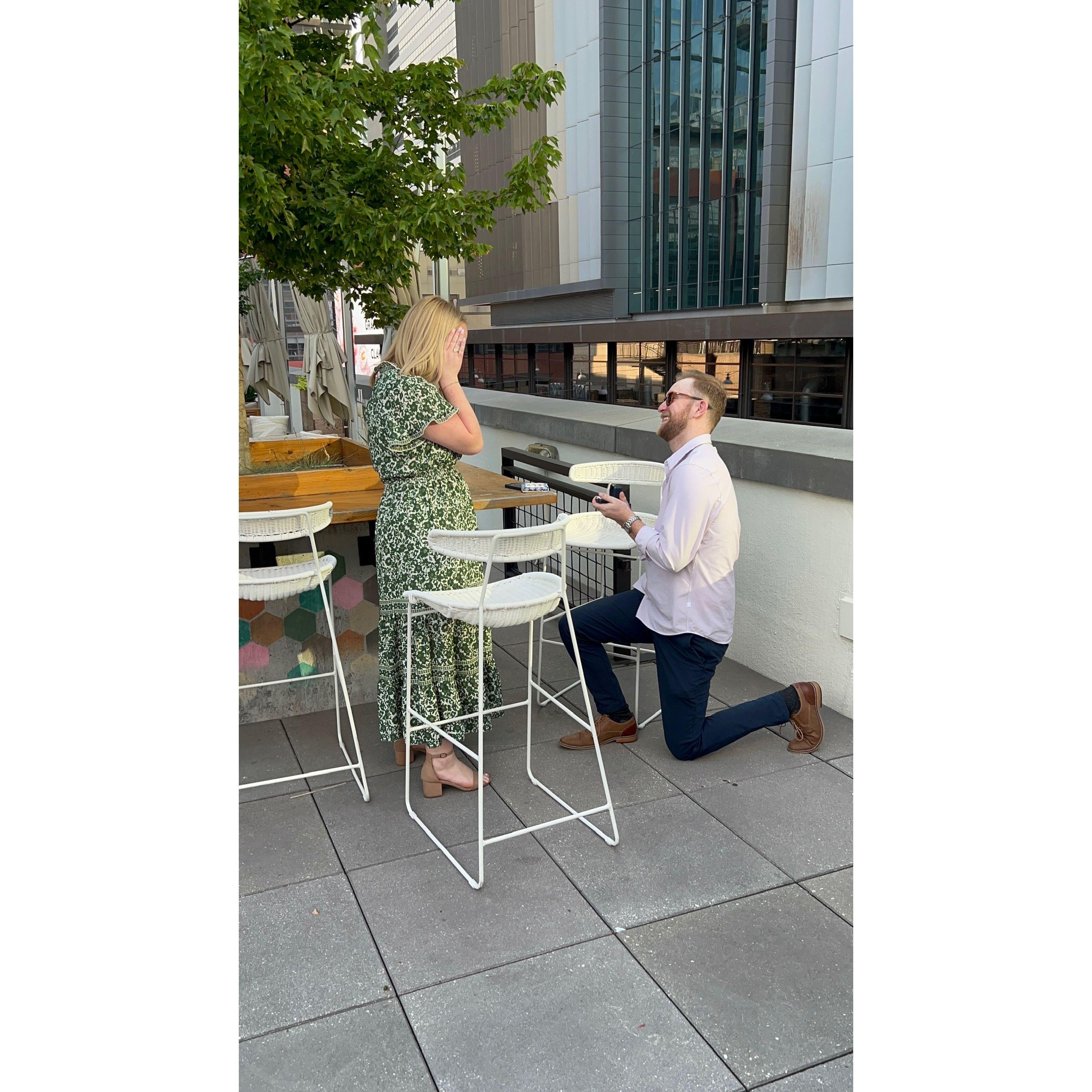 The moment Tucker asked Peyton to marry him and she said YES!