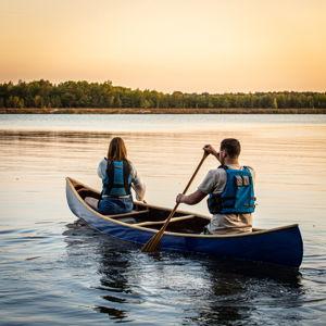 Paddles and Lifejackets for our Canoe