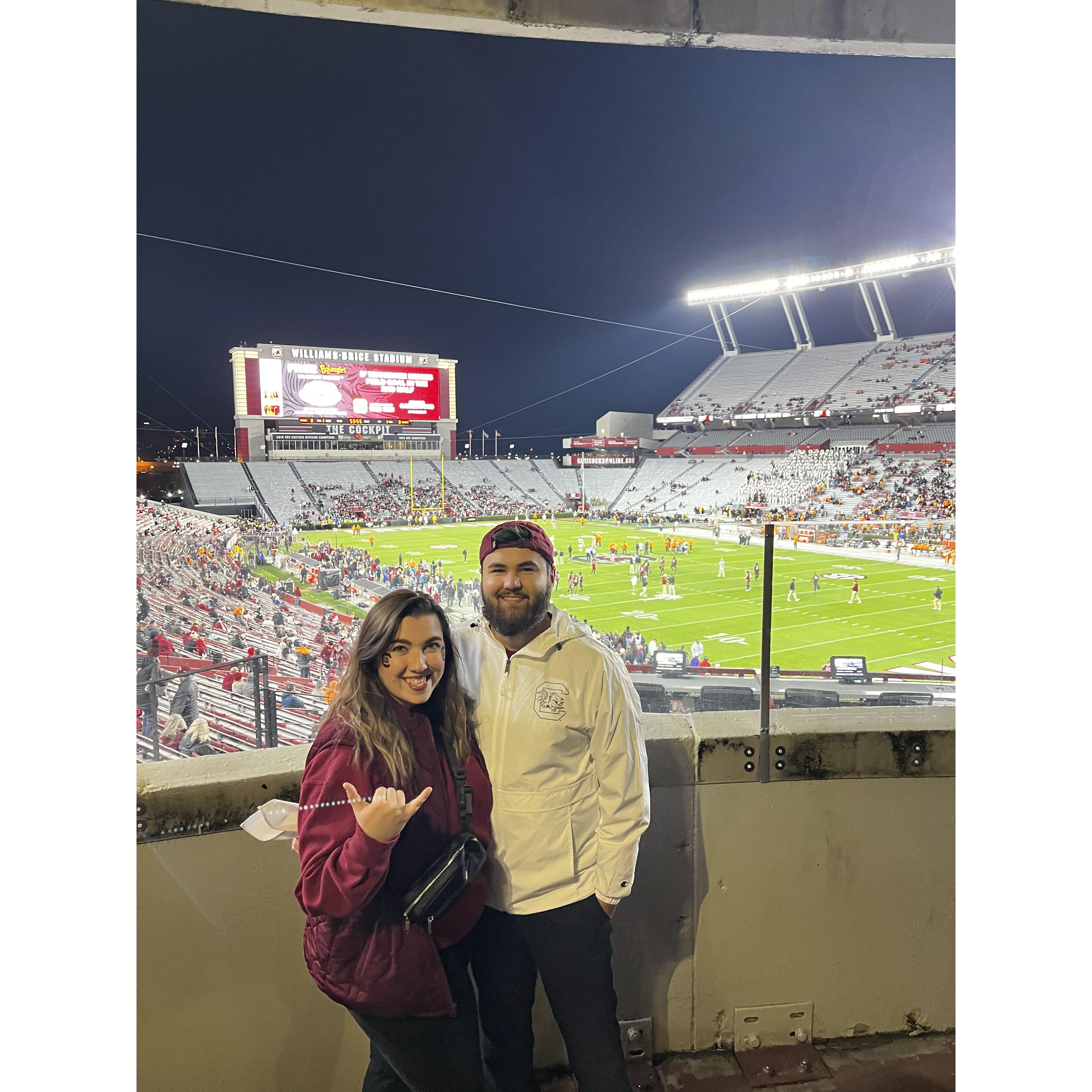 First USC Gamecock Game vs. Tennessee