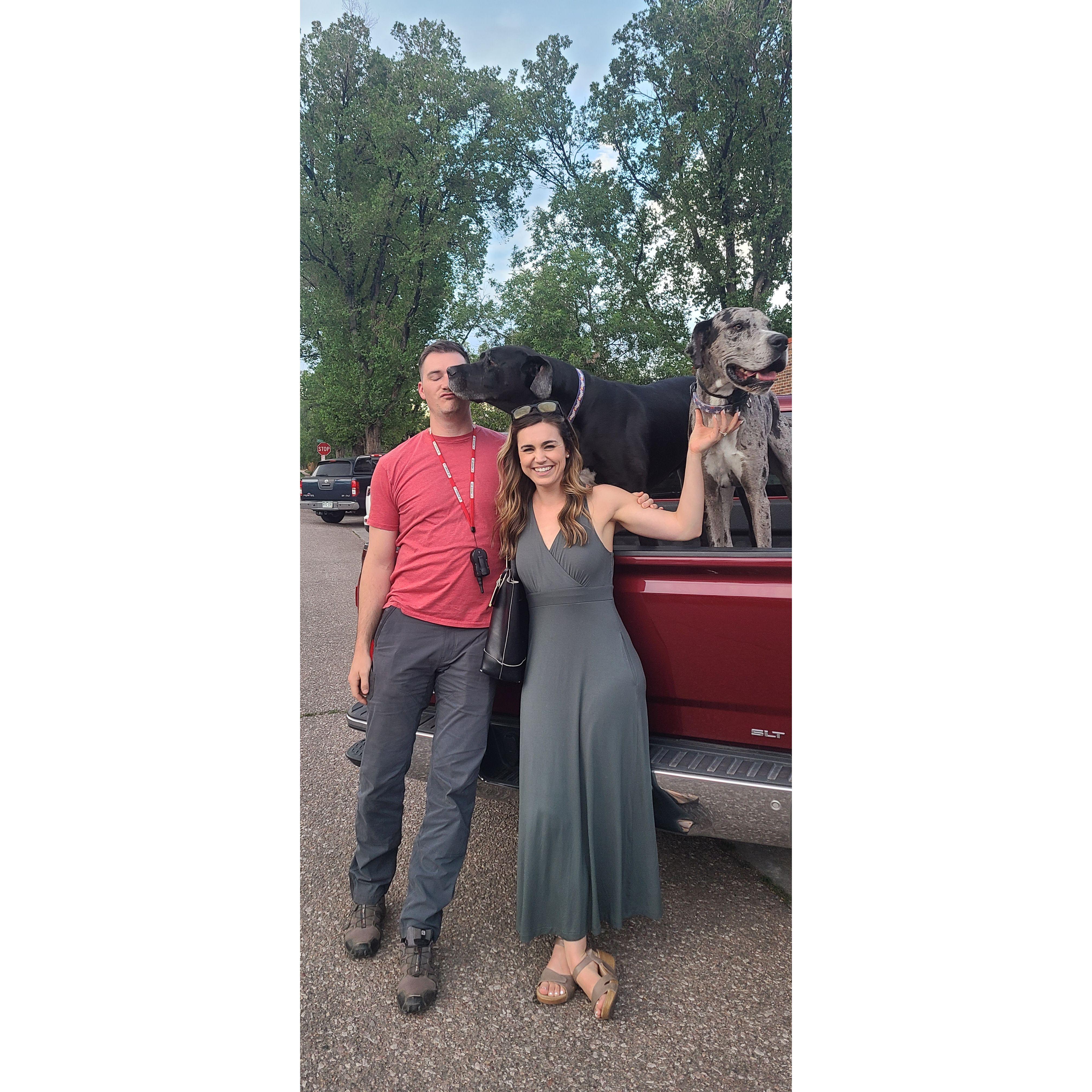 Hard to snap a picture together!