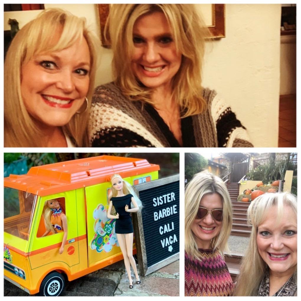 “Sister Barbie” Amy Hesser flies in for some fun in the sun !