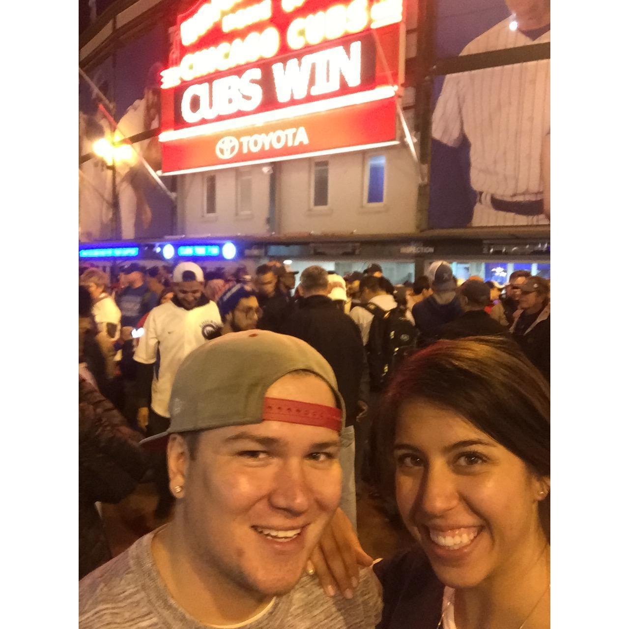 Rioting in Wrigleyville just before we moved to Nashville. Of course - a few months after we left Chicago the Cubs won the World Series!