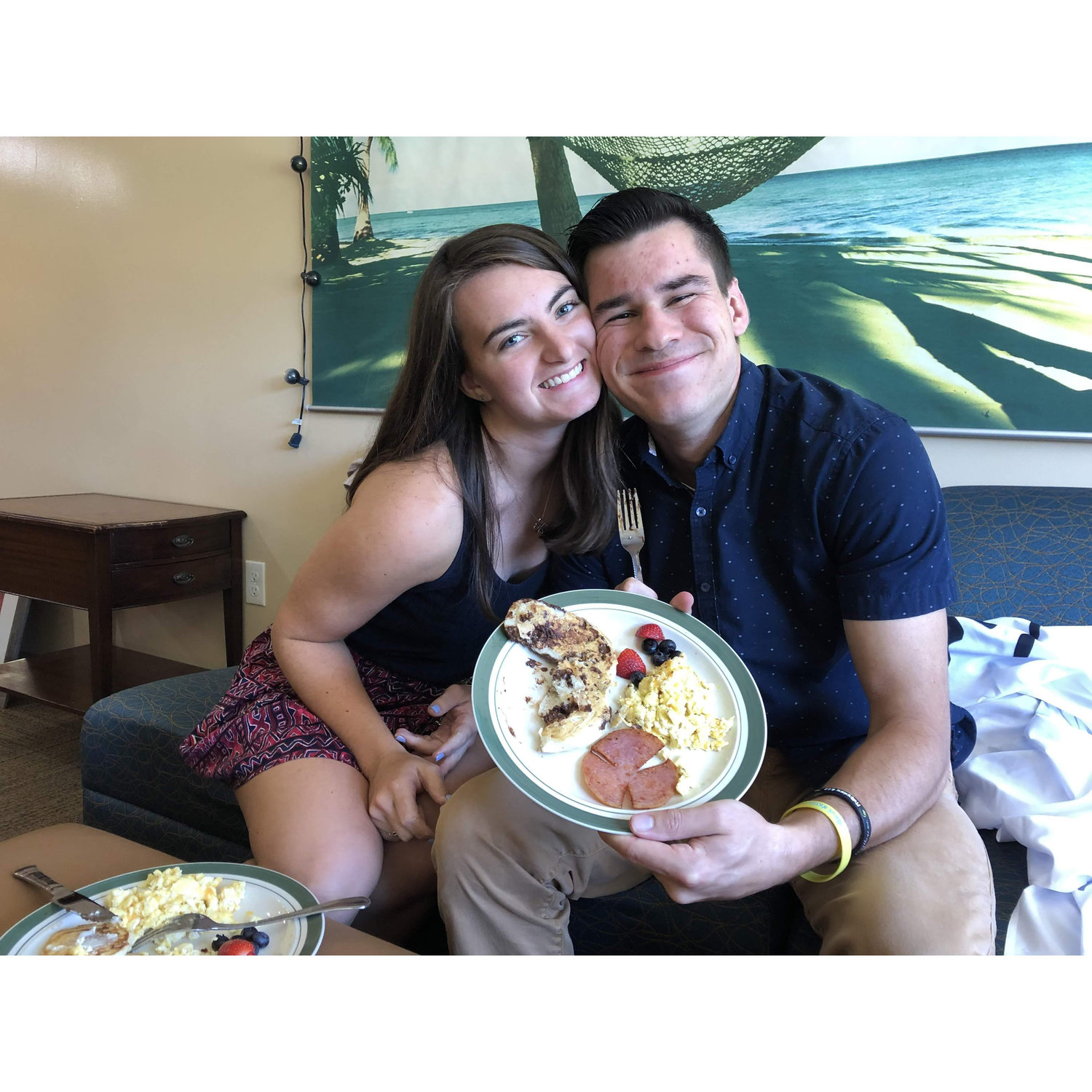 September 15, 2019. Center Valley, PA. Our 7 month anniversary- making 7 shaped pancakes