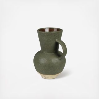 Umbria Ceramic Vase with Single Handle, Set of 2