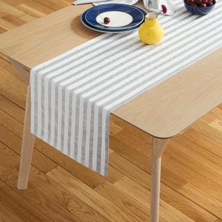 Hand Painted Shirting Stripe Table Runner