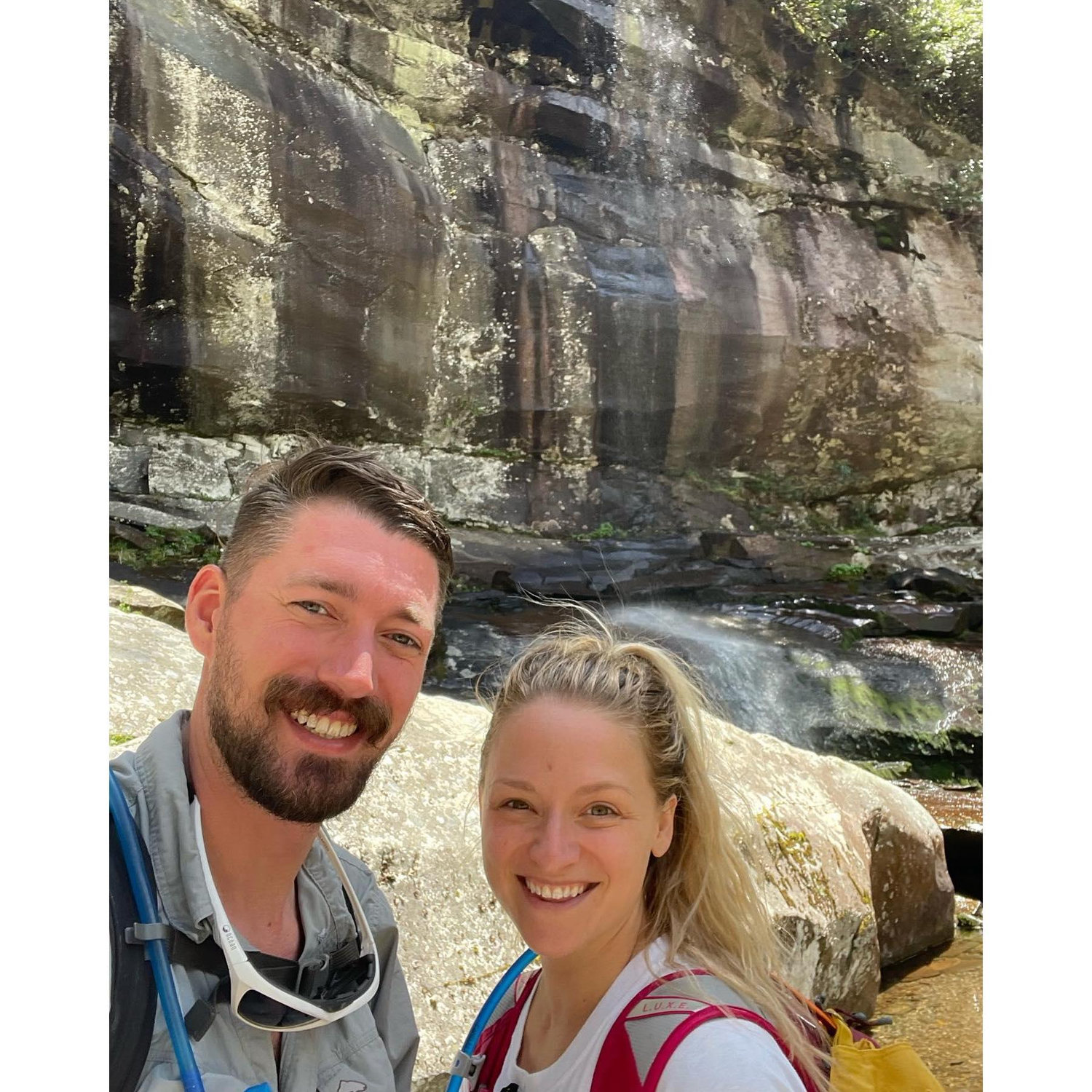 Rainbow Falls hike in the Smokey Mountains