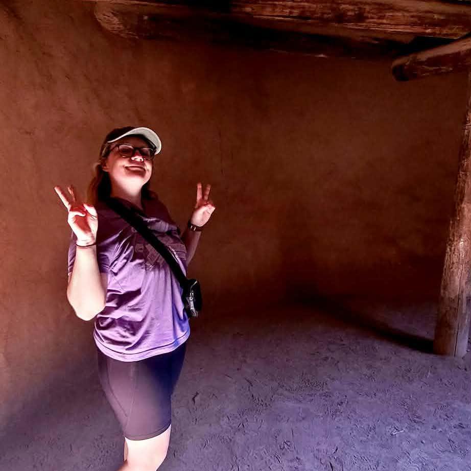 Taken by Joe of Lauren in a Pecos Puebloan kiva.