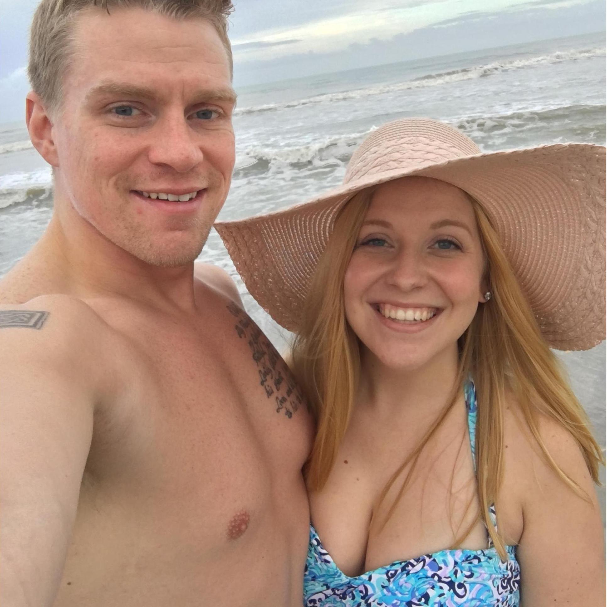 December 29: Luke & Andrea spend a day at Cocoa Beach in Florida, one of the first stops on their week-long NYE cruise to FL and the Bahamas.