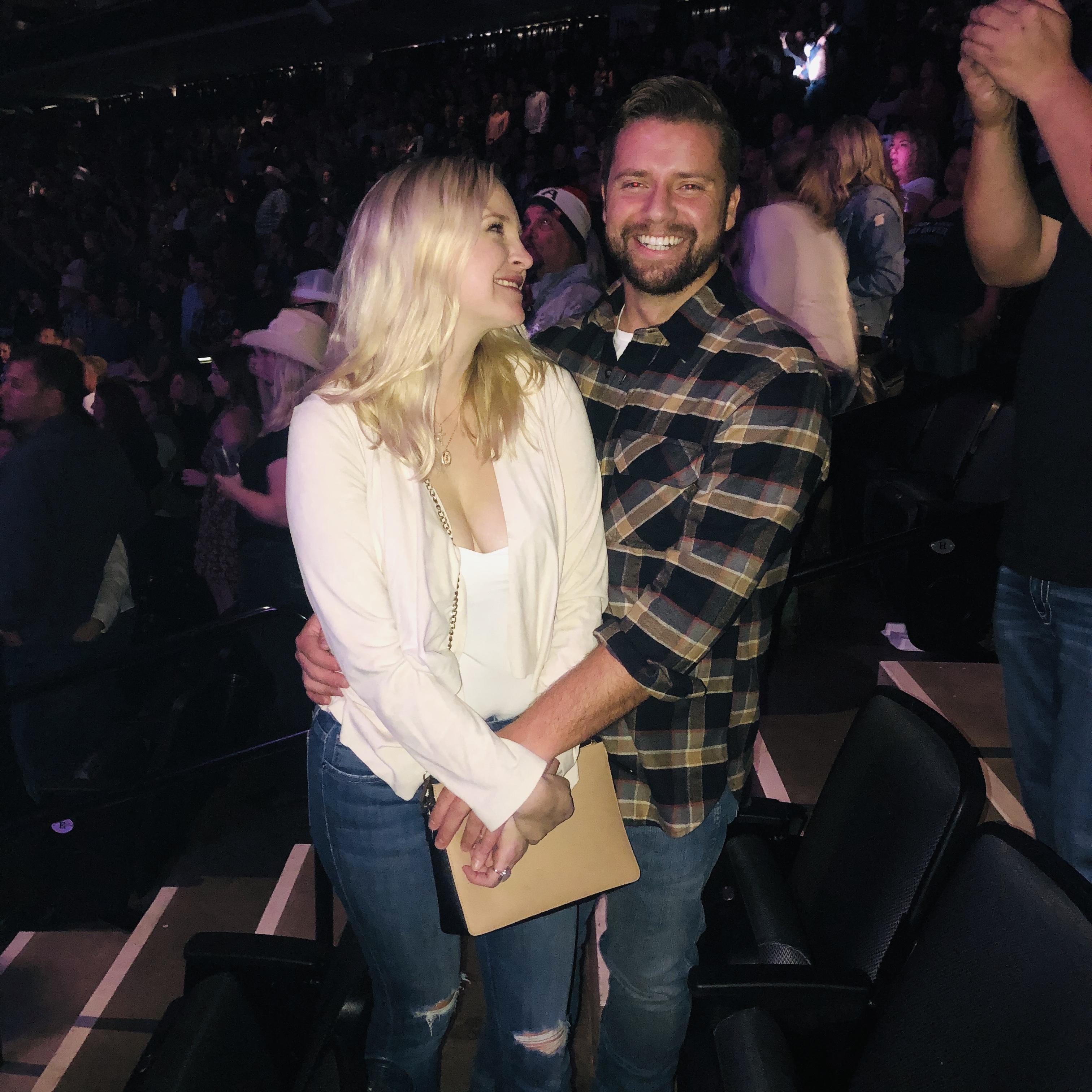 Our first concert together! Brian took Shannon to one of her favorite country music artists, Eric Church