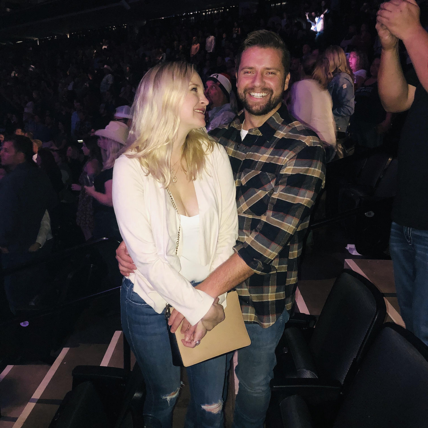 Our first concert together! Brian took Shannon to one of her favorite country music artists, Eric Church