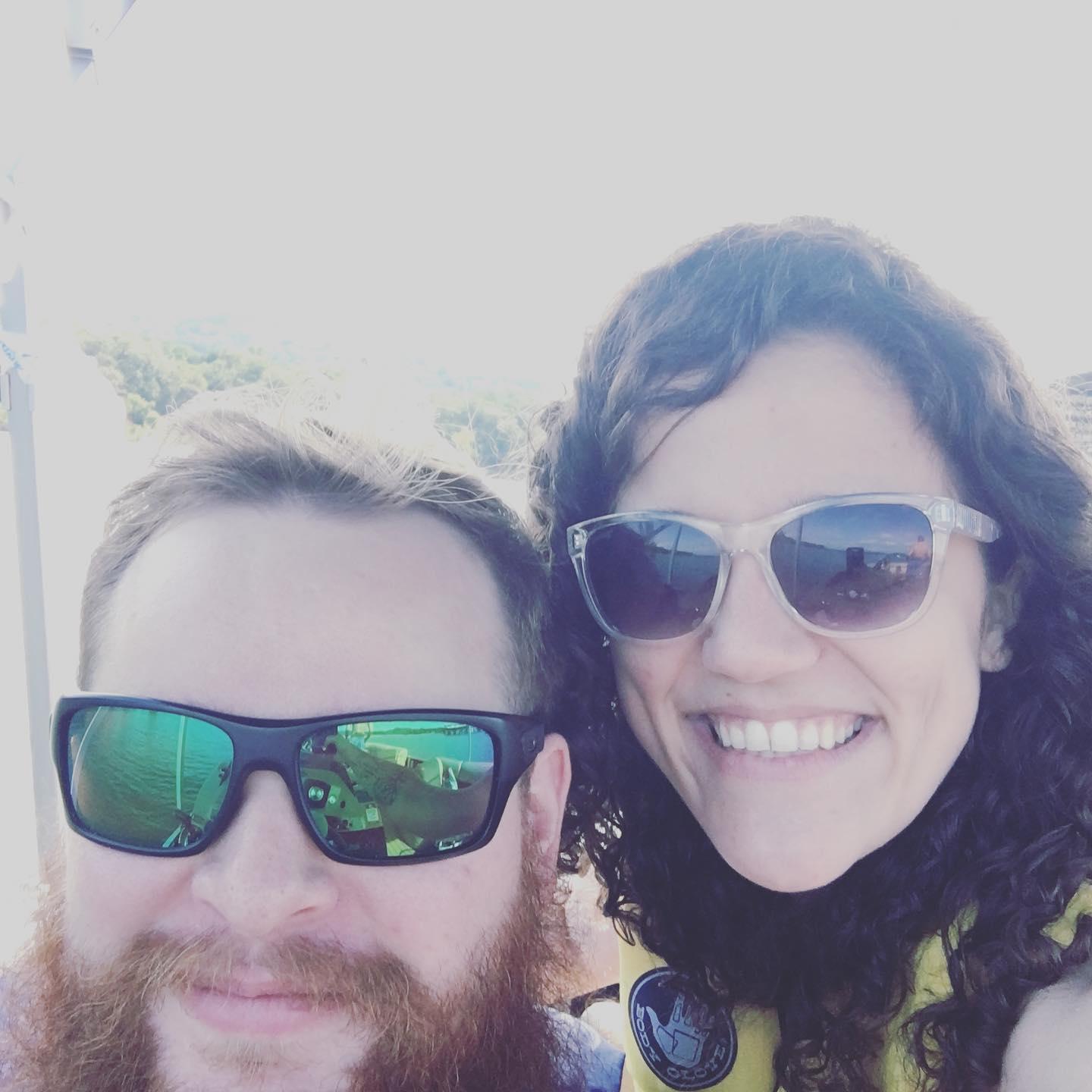 This picture is from a vacation at Table Rock Lake! Nick was driving the pontoon boat when we took this picture.