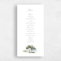 White Wedding Menu - Rieden