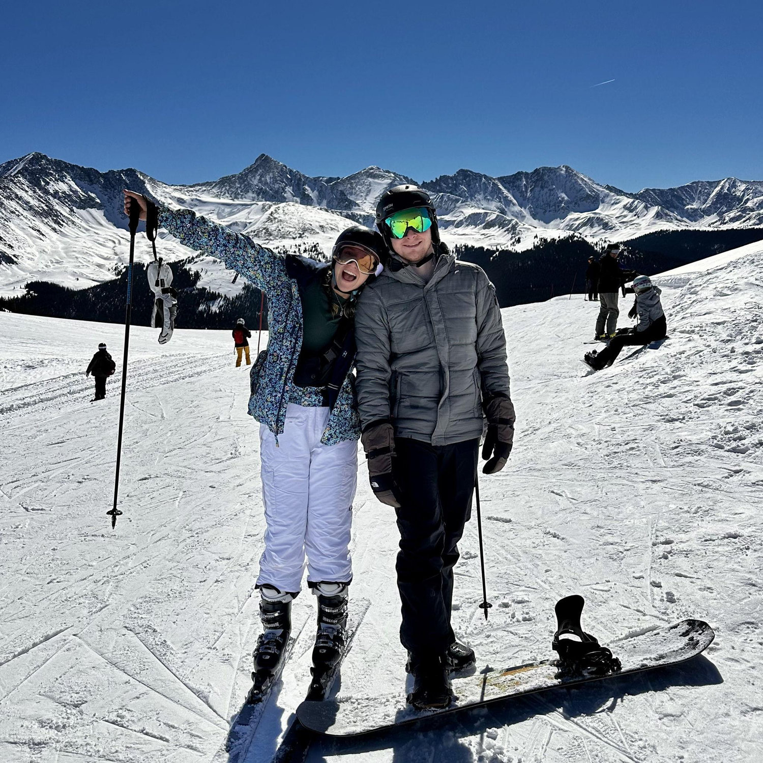 March 1st, 2025- Skiing for Camdyn's birthday! We went to Copper Mountain and Loveland Ski Area and someone got sunburnt, ask us who, lol.