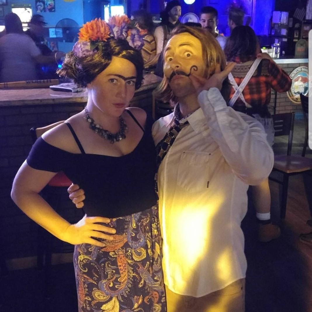 Halloween! Salvador Dali and Frida Kahlo.