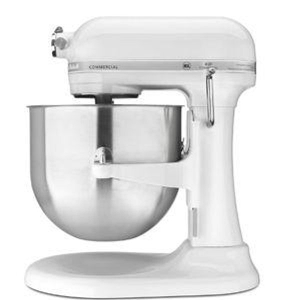 NSF Certified® Commercial Series 8 Quart Bowl Lift Stand Mixer White KSM8990WH | KitchenAid