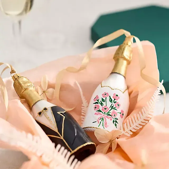 Wedding Toast Glass Ornament