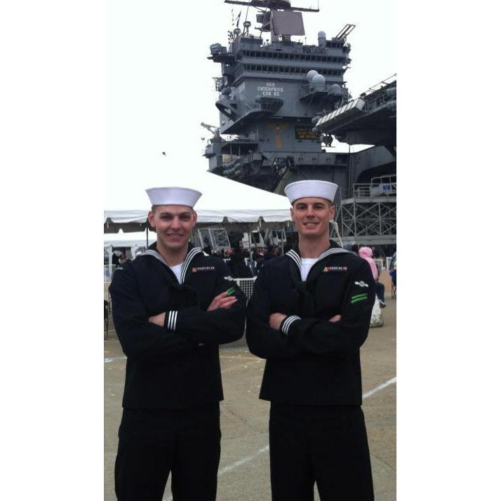 Luke and Ricky coming home from deployment in 2012