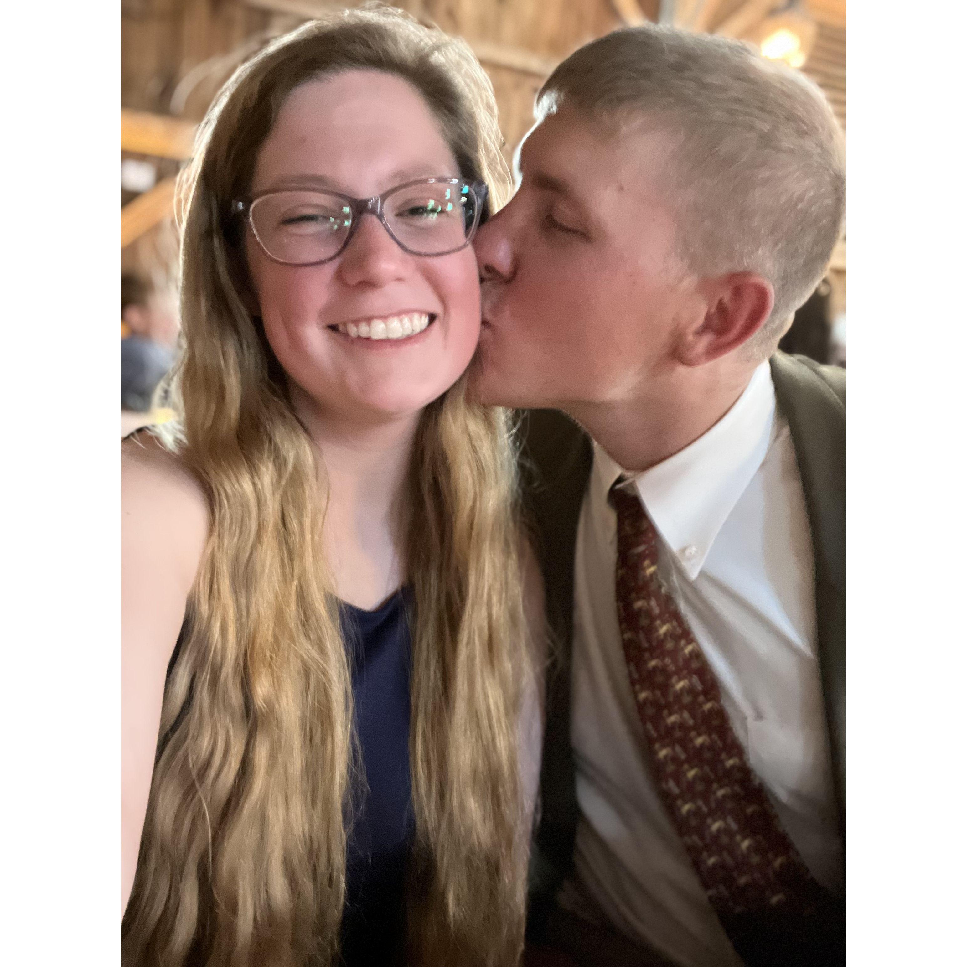 Our 2nd date was his cousin Brittany wedding 2022