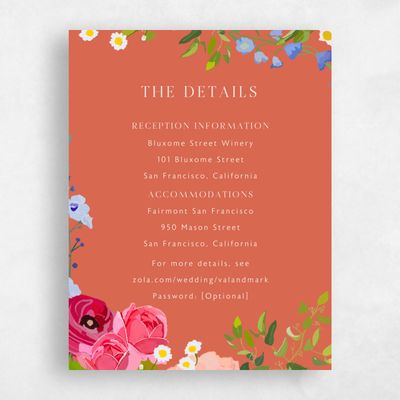 Burnt Orange Wedding Enclosure - Dicha