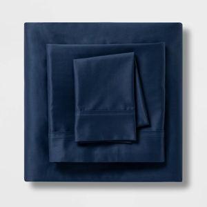 Solid Performance 400 Thread Count Sheet Set - Threshold™ Metallic Blue