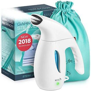 kullis [new 2018] portable handheld steamer for clothes - professional small garment clothing steamer iron. 8-in-1 hand steamer wrinkl