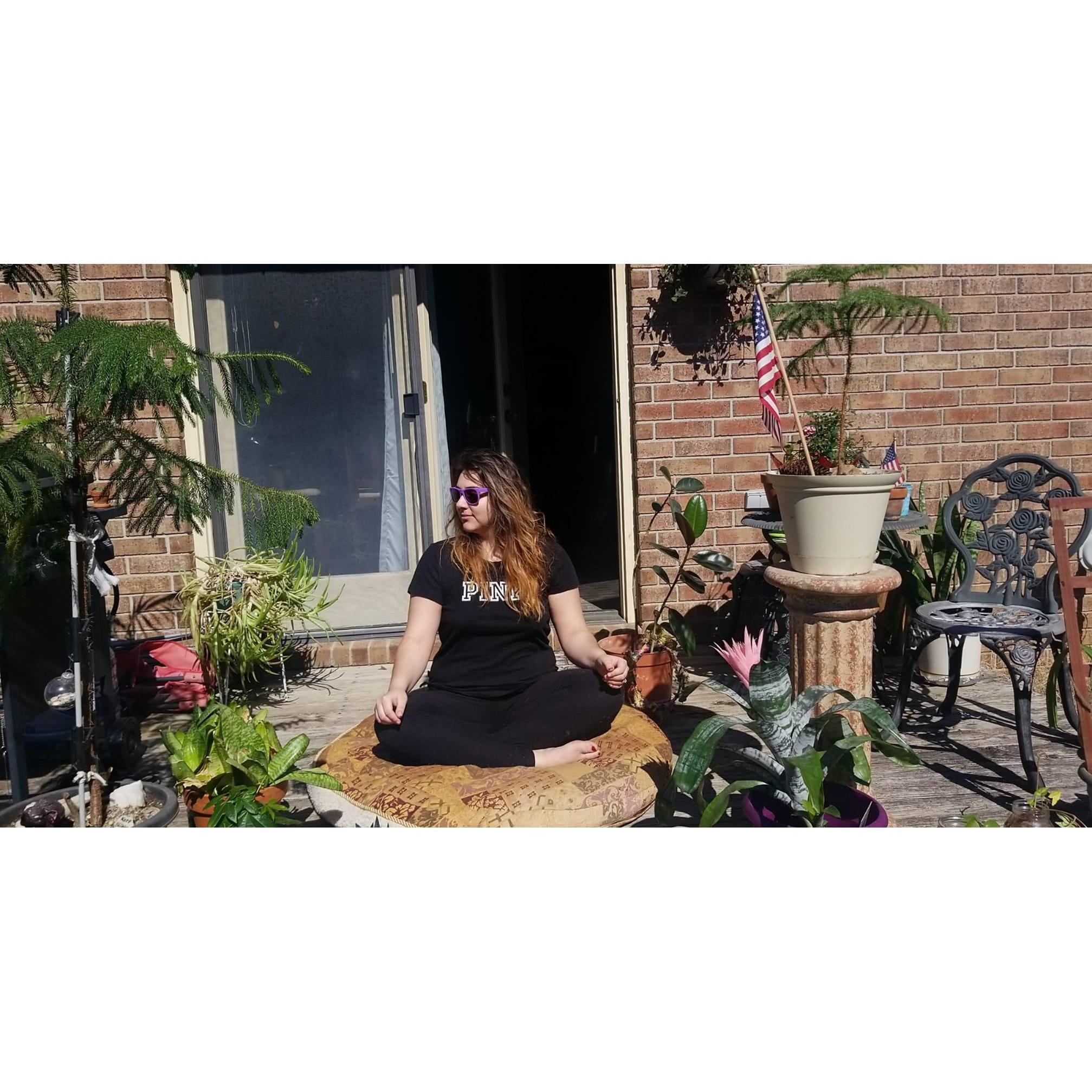 She collects plants...