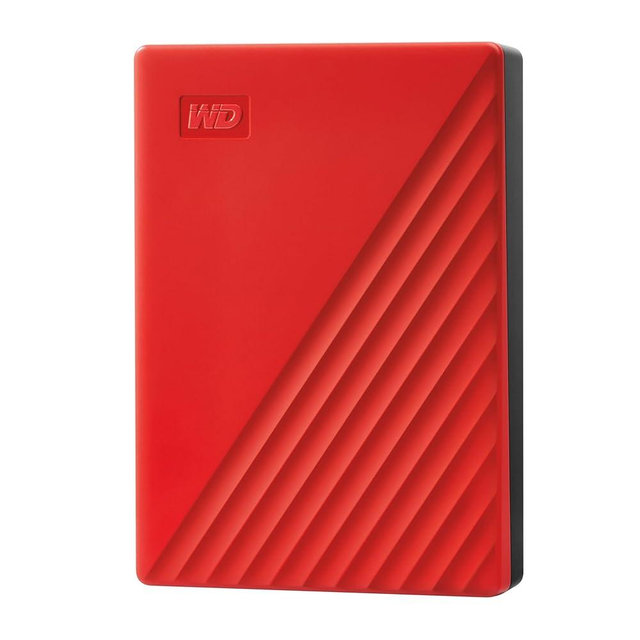 WD 6TB My Passport, Portable External Hard Drive, Red, Backup Software with Defense Against ransomware, and Password Protection, USB 3.1/USB 3.0 Compatible - WDBR9S0060BRD-WESN
